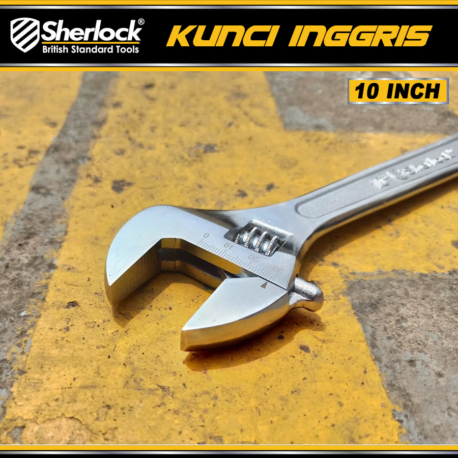 Kunci Inggris 10 inch Original Sherlock