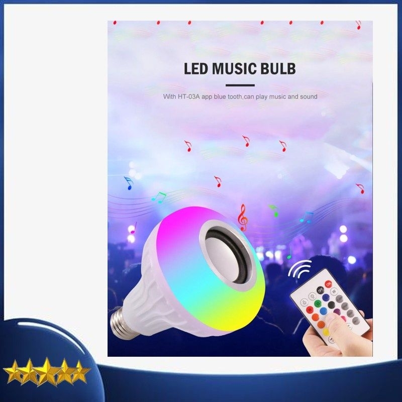 speaker bohlam LED - LED music bulb - BOHLAM SPEAKER DISKO