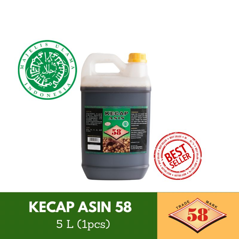 

Saos 58 - Kecap Asin Halal (5L/ Jirigen / Derigen)