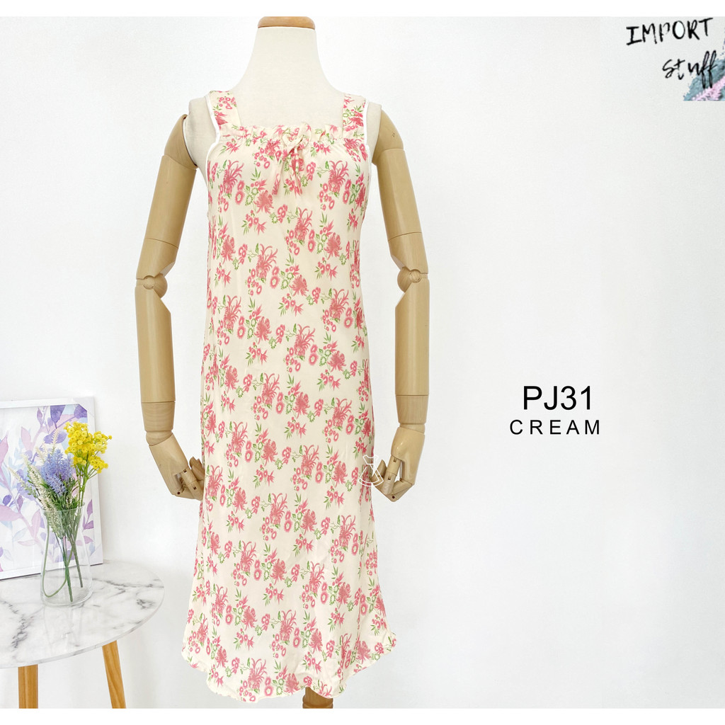 SEOLA- PJ31 - Piyama Satin Midi Sleepwear