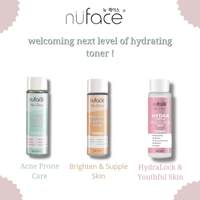 Nuface Nu Glow Toner Series