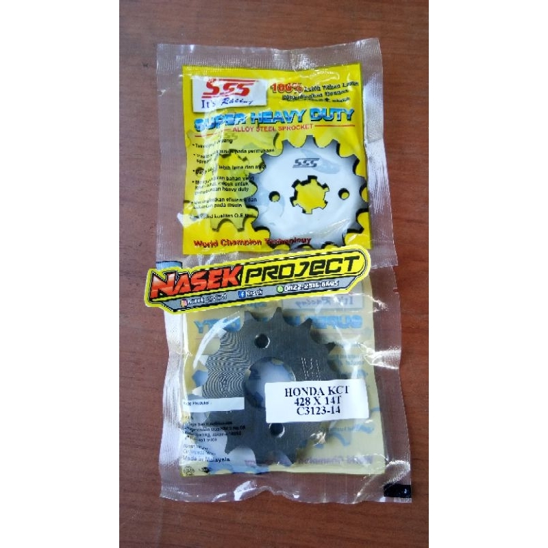 Gear gir depan SSS Triple S KCT 428 uk 14 CB GL MP TIGER  Sonic Crf