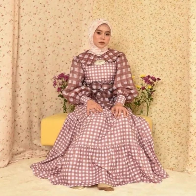 Grace dress lesty by sideline lengkap obi preloved