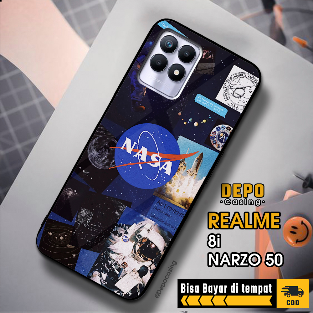 Case Realme 8i Narzo 50 Casing Realme 8i Narzo 50 Depo Casing [NASA] Case Glossy Case Aesthetic Cust