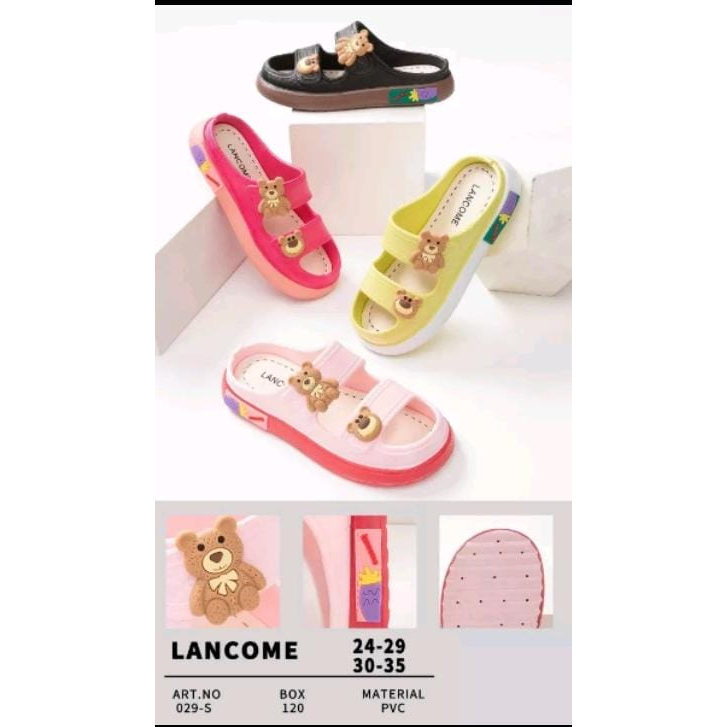 SANDAL JELLY ANAK IMRPORT TEDDY BEAR