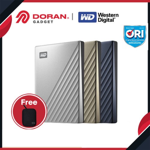 HardDisk Portable WD My Passport Ultra Type C 1tb 2 Tera Byte 4 tb - Garansi Resmi 3 Tahun
