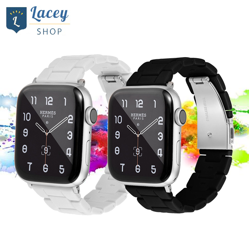 Strap Apple Watch  Acrylic 41 40 38 mm Untuk iWatch  49 45 44 42mm Tali pengganti