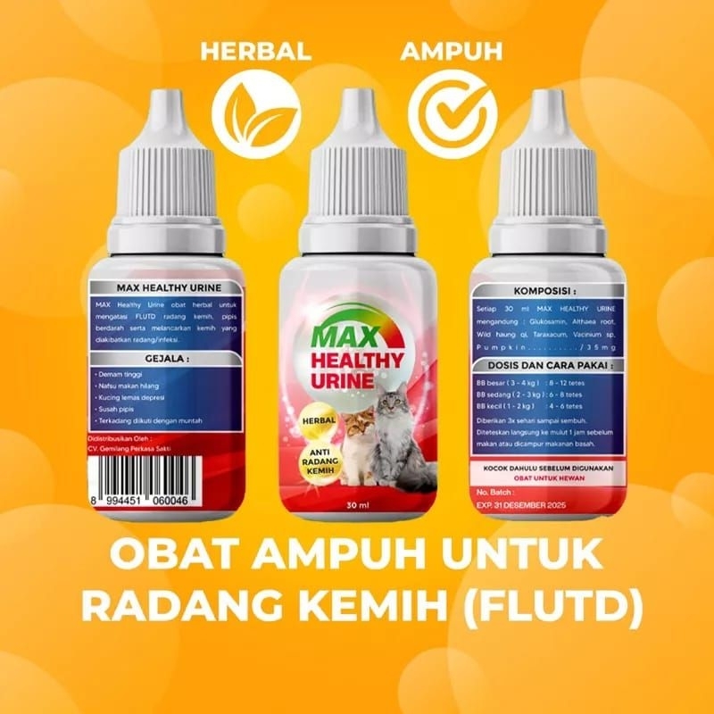 MAX HEALTHY URINE CAT 30 Ml