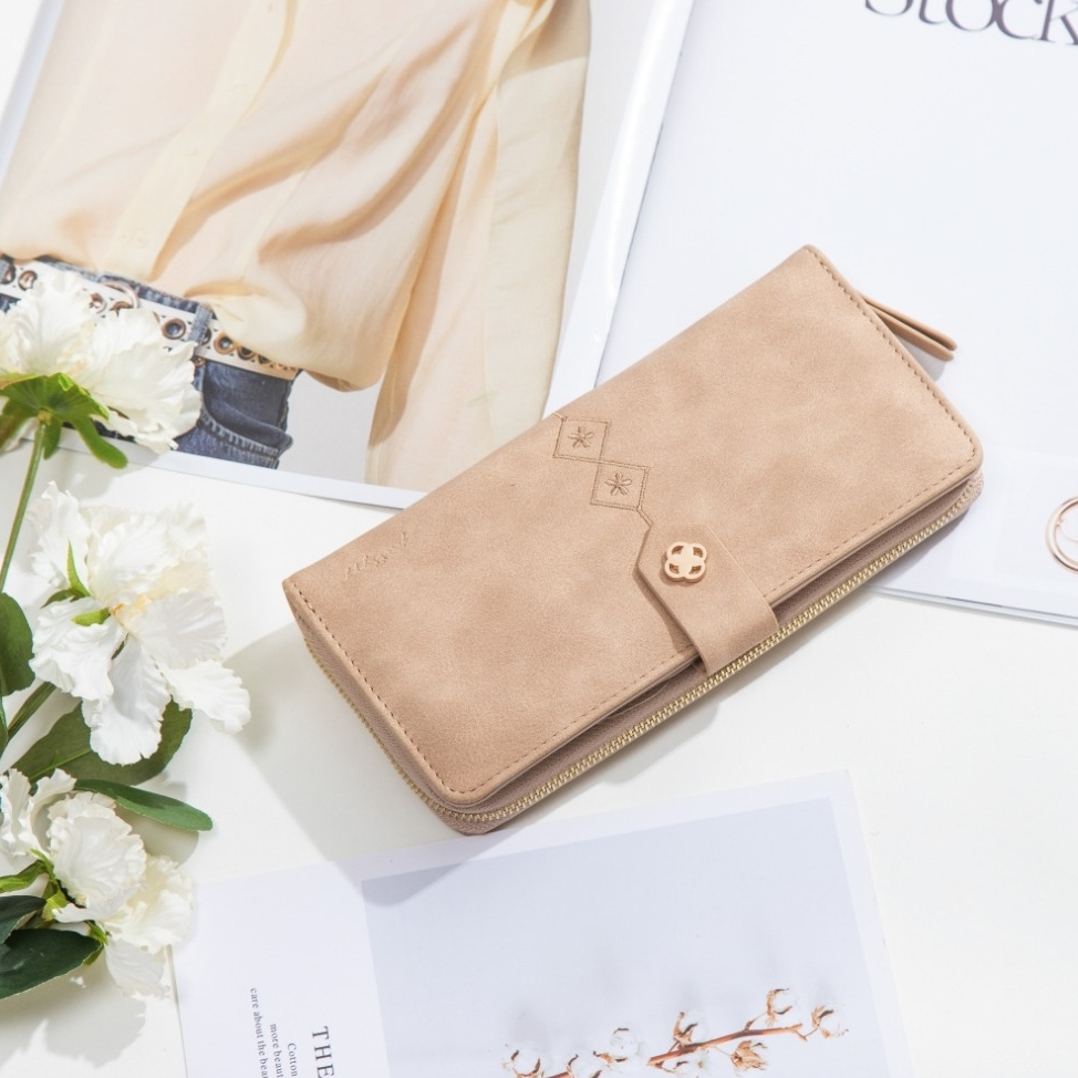 DOMPET PANJANG WANITA PRETTYZYS BRANDED ORIGINAL KULIT PINK UANG KOIN LIPAT CEWEK PREMIUM AZERIA WA716P3 BESAR MURAH KEKINIAN SIMPLE LUCU BATAM IMPORT SLOT KARTU RESLETING