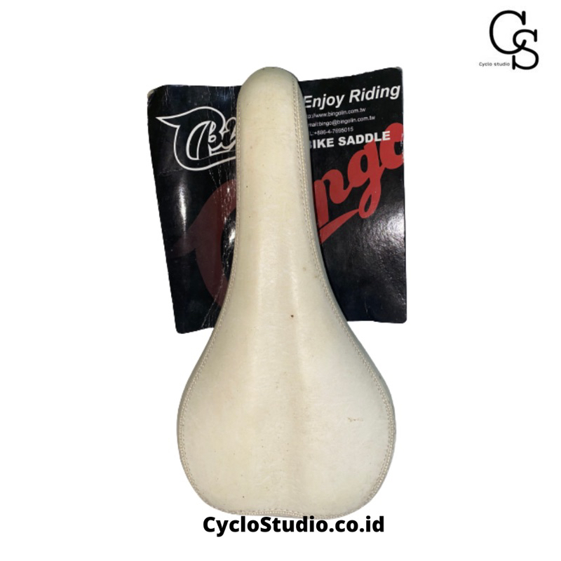 Sadel Sepeda MTB Fixie BMX Bingo Putih Taiwan