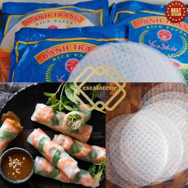 

☄️New event 6.6✨ 5 lembar Rice Paper / Kulit Lumpia Vietnam /Spring Roll BANH TRANG bulat 22 cm Kulit Lumpia Vietnam | Rice Paper / Banh Trang Rice Paper / bungkus makanann bisa di makan / rol rolan jajan basah /bahan makanan barat paling murah / rice pap