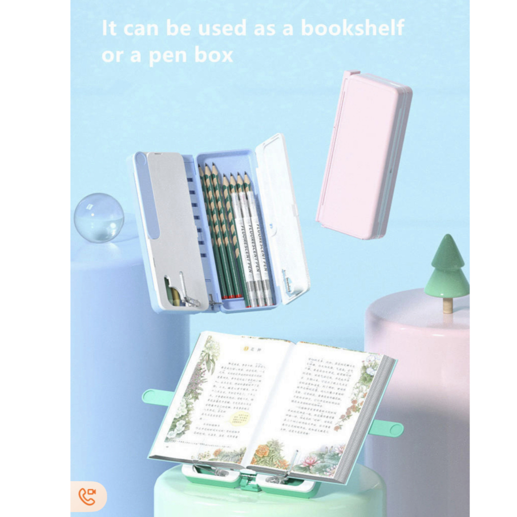 

Kotak Pensil Multifungsi Tempat Pensil Karakter Book Stand Holder Bookshelf Pen Box Penyangga Buku