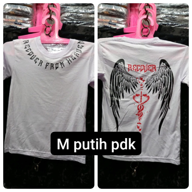 kaos atasan anak motif sayap angel abg kids