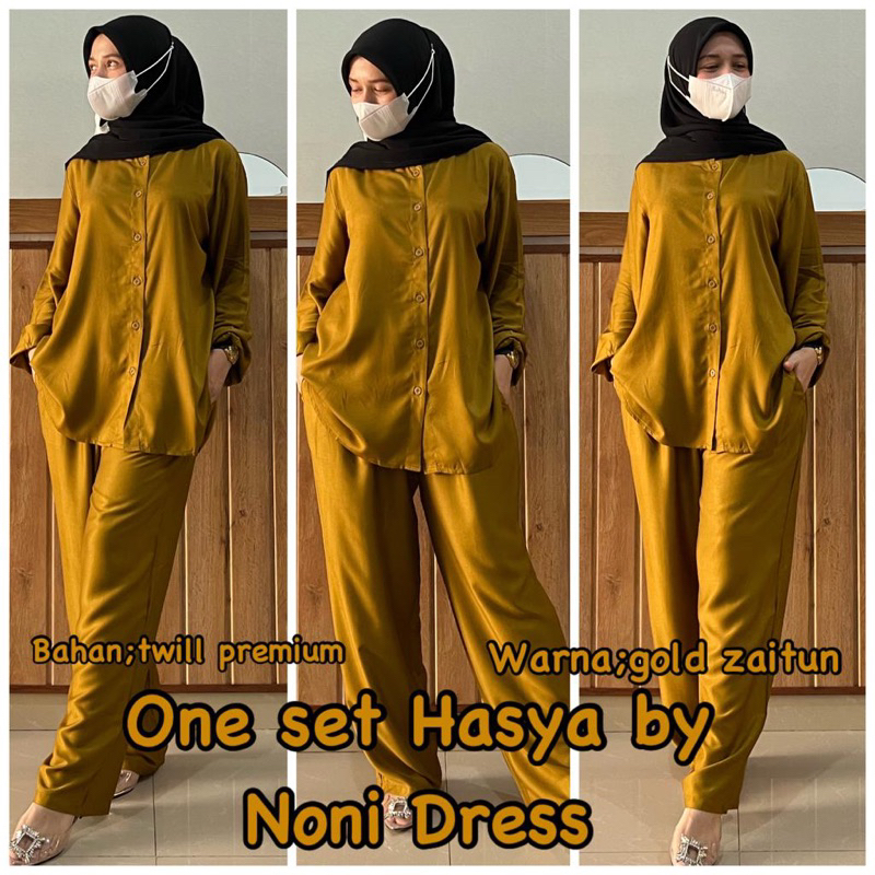 Daster Arab Noni HASYA One Set Twill Premium