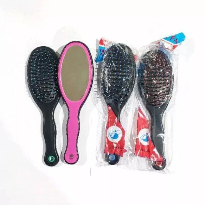 sisir rambut jumbo besar anti rontok sisir salon anti kusut hitam kaca