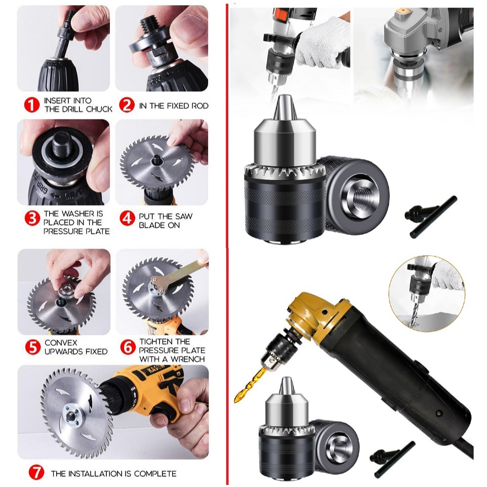 Tivana Home Adaptor Bor Ke Gerinda Adaptor Bor Jadi Gerinda Adaptor Gerinda Ke Bor Kepala Bor Chuck