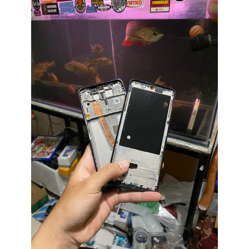 FRAME MIDDLE TULANG TENGAH RANGKA LCD XIAOMI POCO POCOPHONE X3 PRO / X3 NFC ORIGINAL COPOTAN