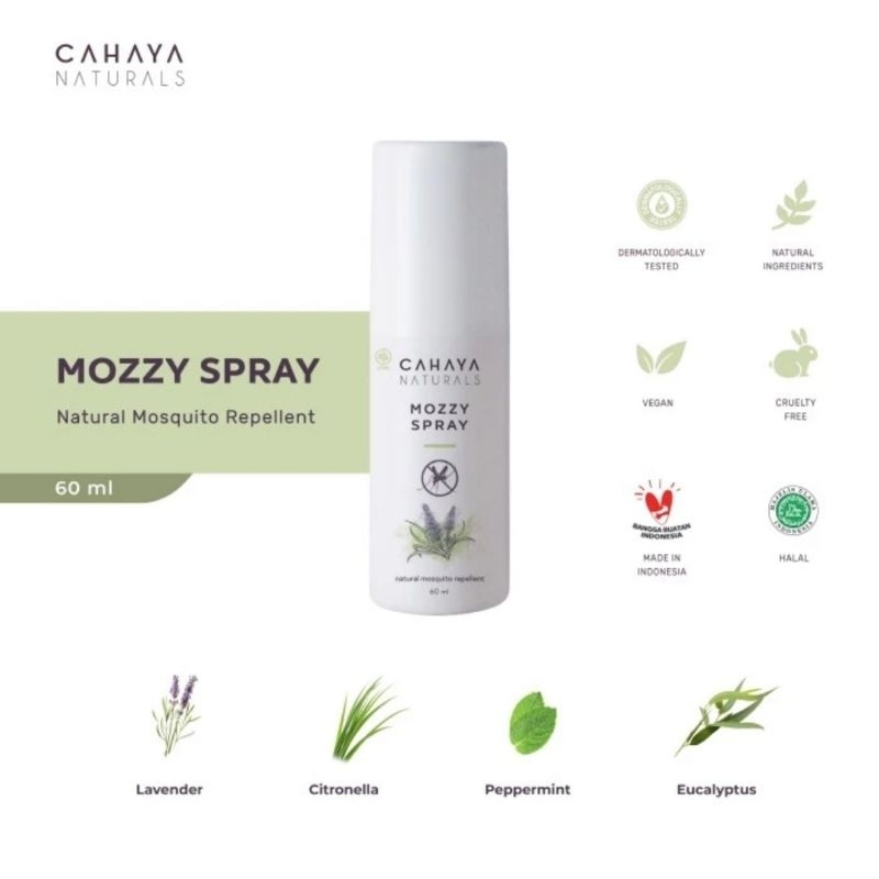 Cahaya Naturals Mozzy Spray 60 ml - Spray Anti Nyamuk