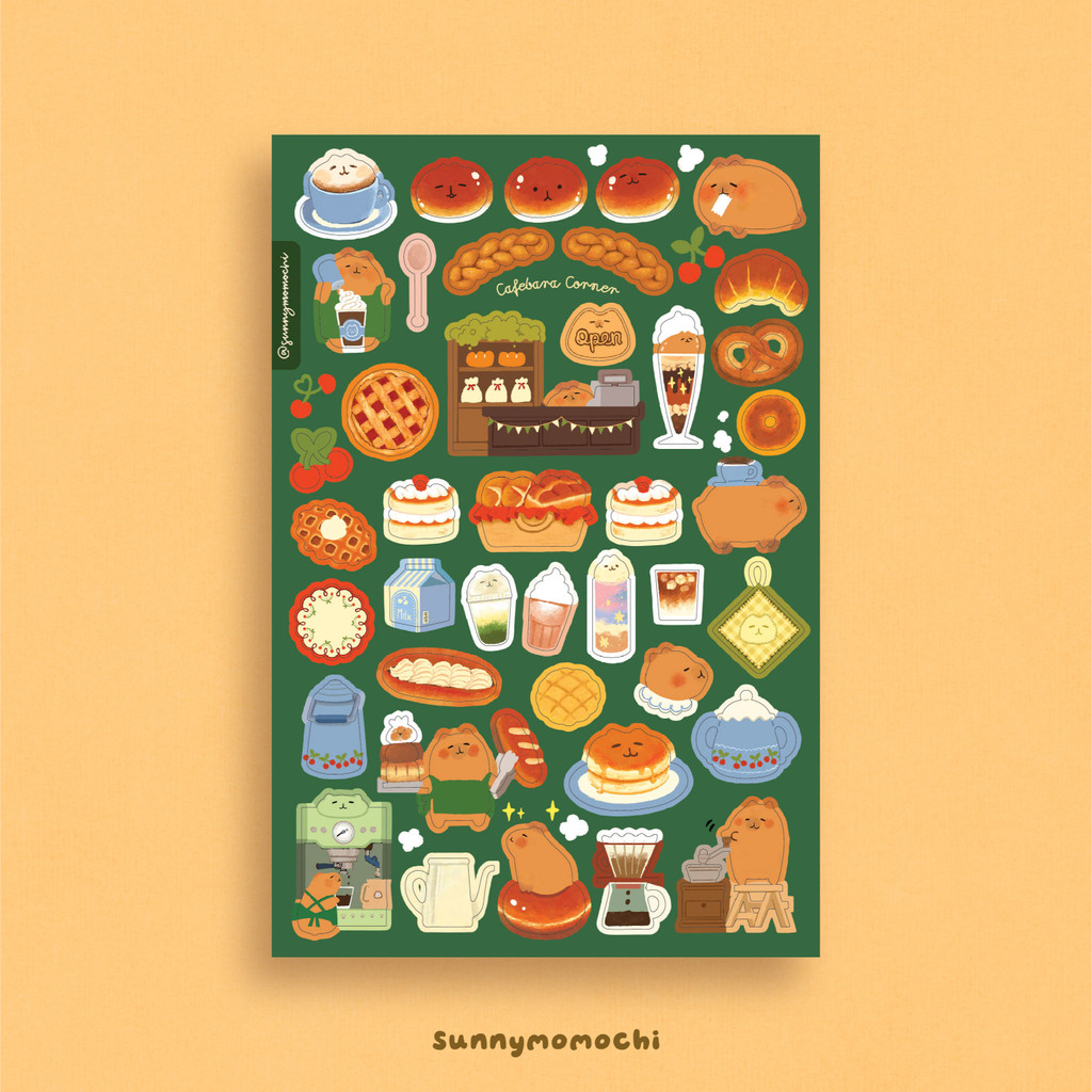 

Cafebara Corner Sticker | sunnymomochi