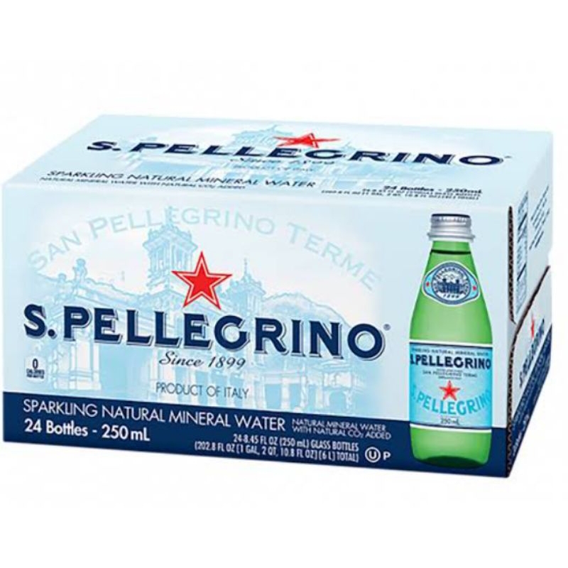 

San Pellegrino sparkling natural water 250ml x 24 botol