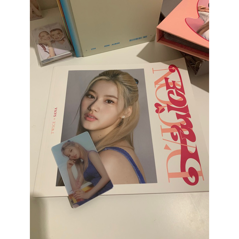 BOOKED photobook dicon cover sana+ spesial card sana