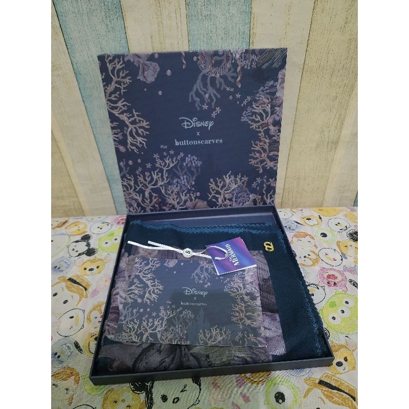 Buttonscarves preloved  mermaid (Deep Ocean)