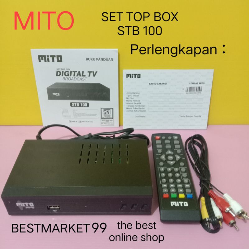 PROMO MITO SET TOP BOX STB 100 HIGH QUALITY PENERIMA SIARAN DIGITAL