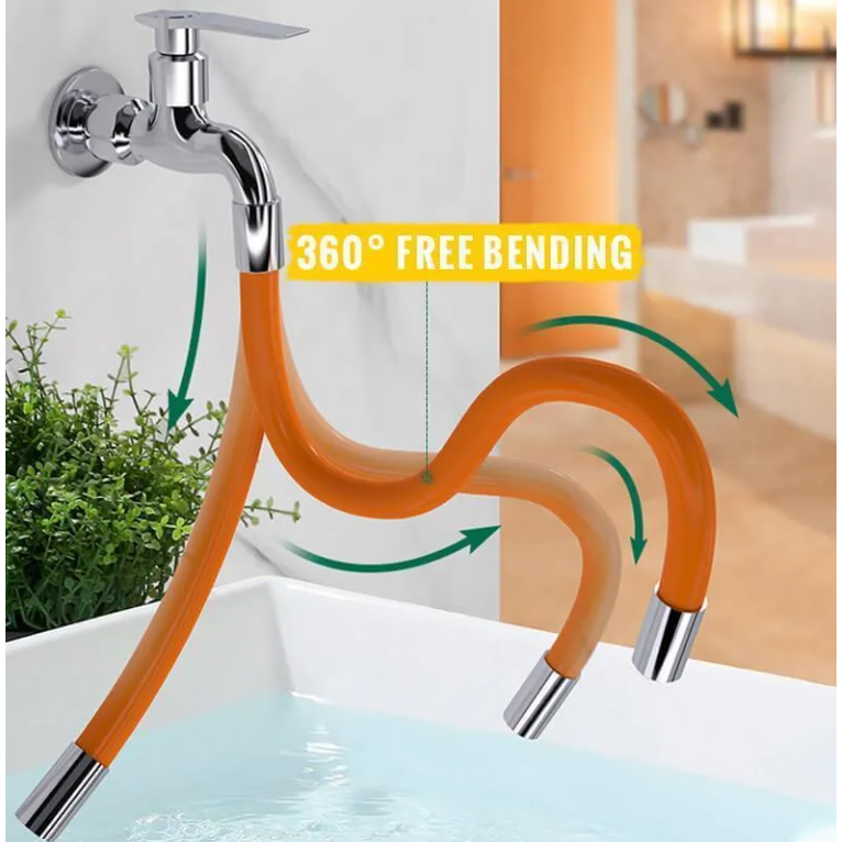 Selang Air Elastis Fleksibel Sambungan Kran Air Cuci Piring Selang Sambung Keran Wastafel Sink Faucet Extension