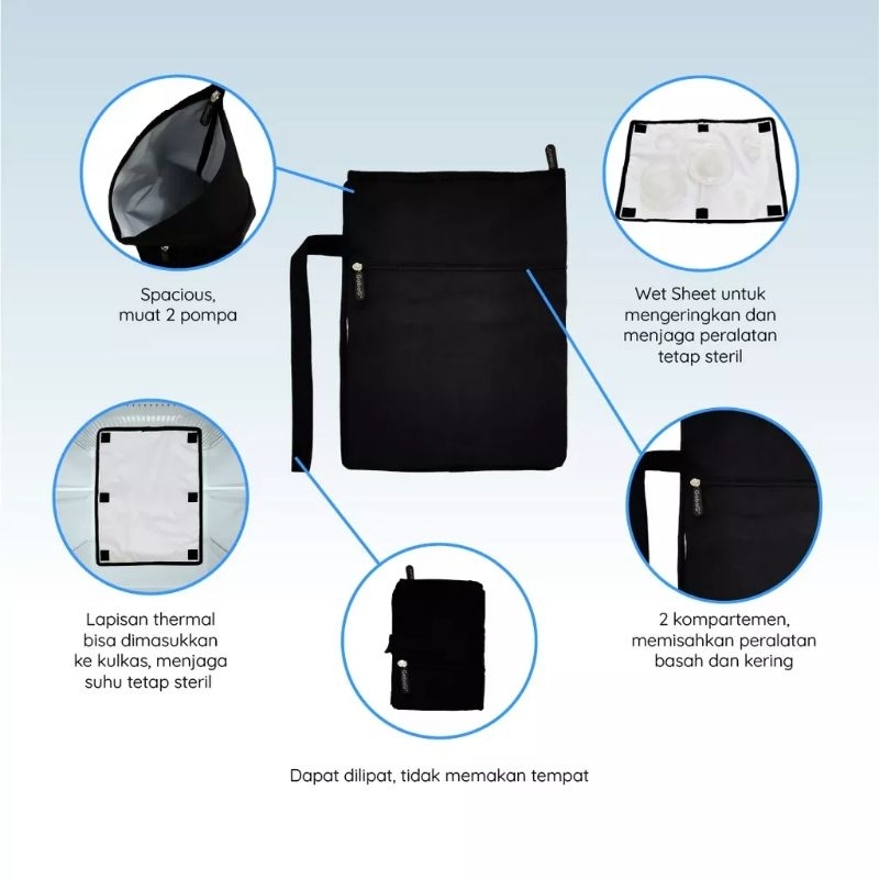 PomBag GABAG - Bag Penyimpanan Sparepart Breastpump
