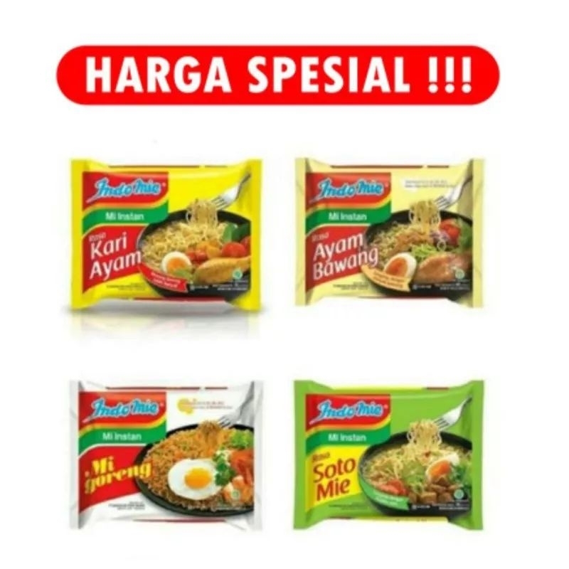 

Indomie Isi 5 Pcs /Indomie Goreng/Indomie Soto Ayam/Indomie Ayam Bawang
