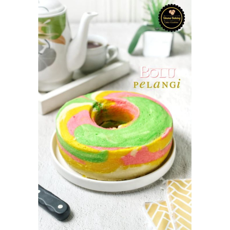 

Rainbow cake/Bolu pelangi/bolu kukus