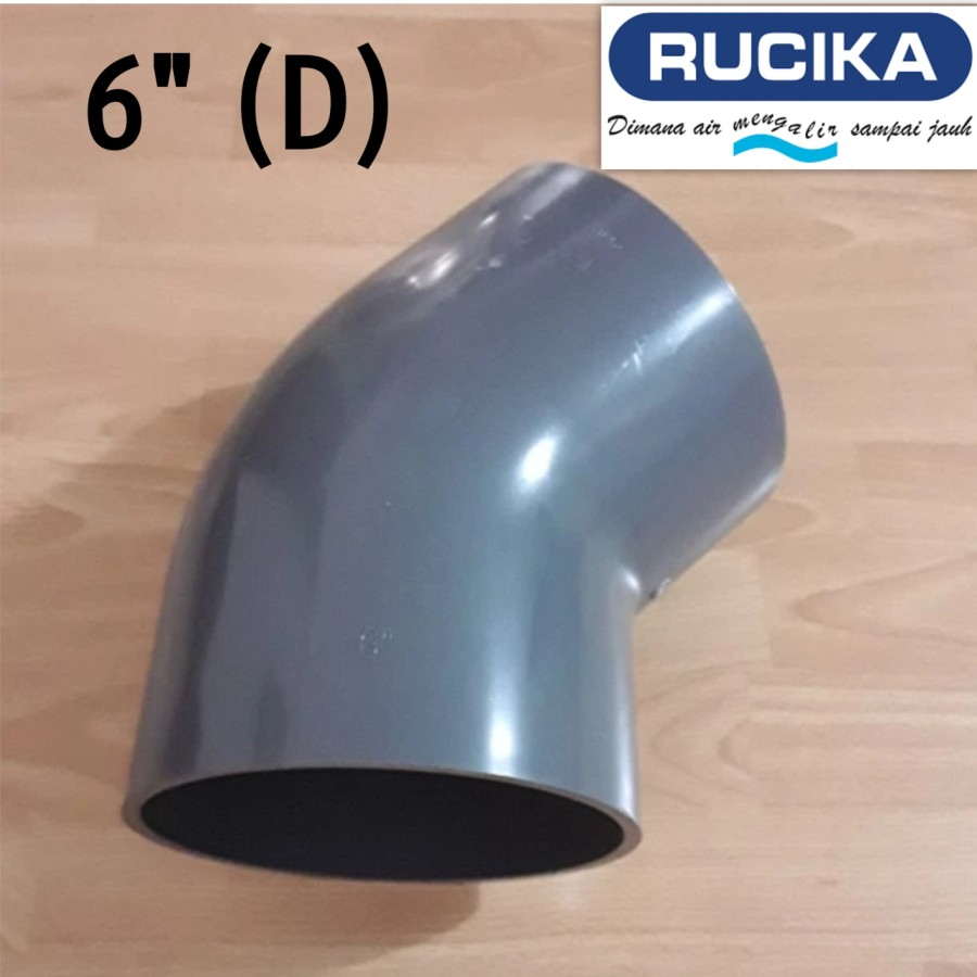 RUCIKA Keni 45 derajat 6 inch RUCIKA D - Knee Elbow PVC Keni 6" 45 derajat Keni 6 inch 45 degree Ken