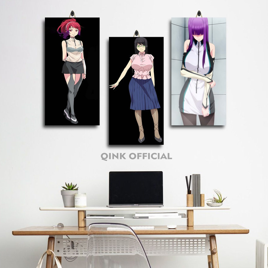 POSTER DINDING AESTHETIC SHUUMATSU NO HAREM 15X30 | HIASAN KAMAR MURAH ANIME AKIRA TODO | DEKORASI K