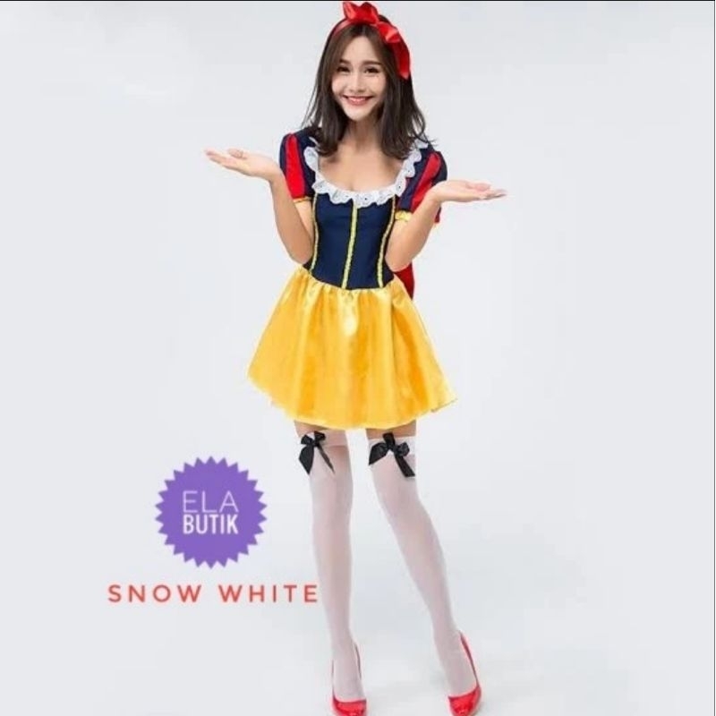 kostum snow white-dewasa-kostum halloween-princess