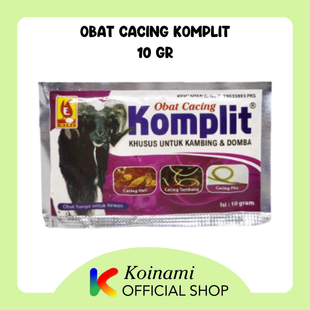 Obat Cacing Komplit Sapi &amp; Kerbau 10gr / Deworming Kambing Domba / Eka Farma