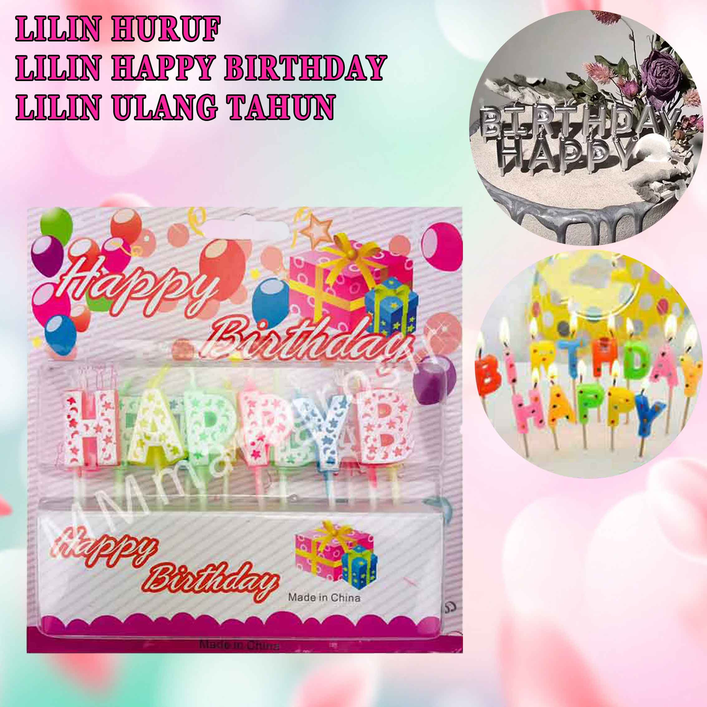 Lilin Happy Brithday* Lilin Huruf* Lilin Ulang Tahun* Lilin