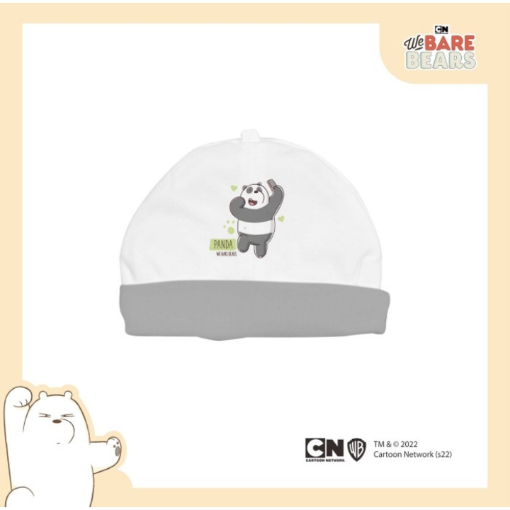 FLUFFY Topi Emen Bayi WE BARE BEARS Isi 1Pcs