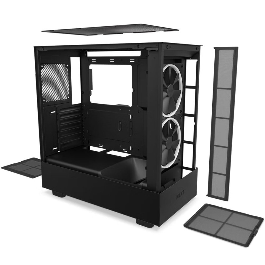 [tanpa palet kayu] NZXT H5 ELITE ATX Premium Compact Mid-tower Gaming Case - Matte Black atau Matte White
