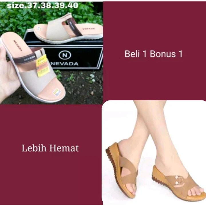 Sandal Wanita Casual Beli Satu 1Gratis 1