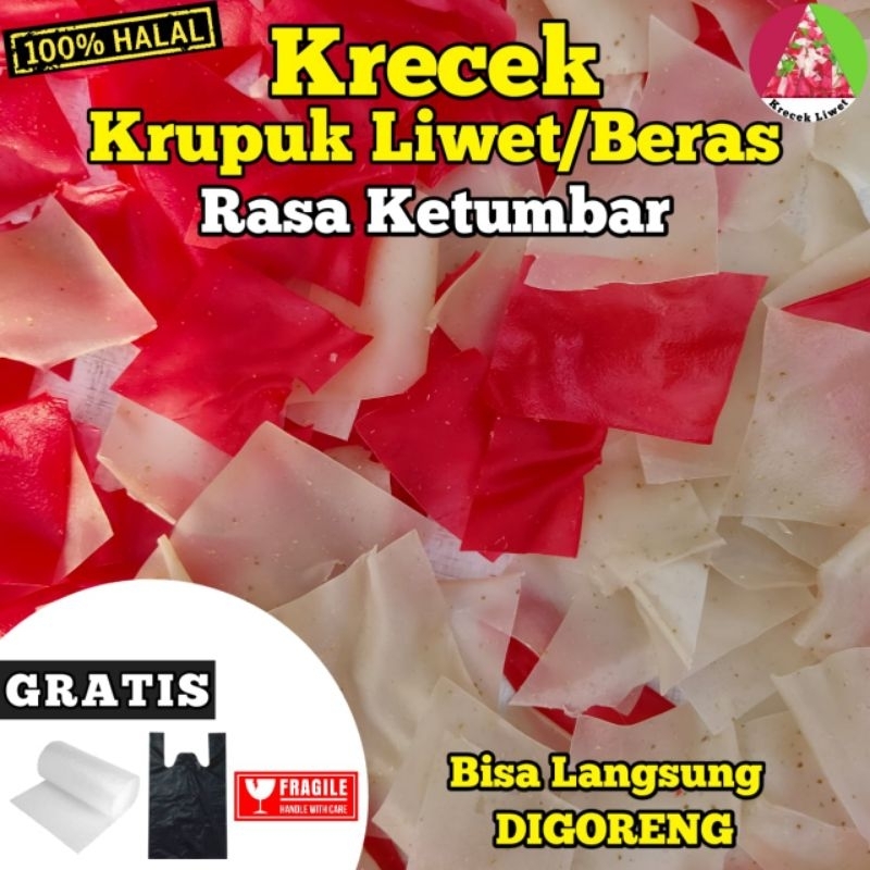 

Krecek krupuk liwet/beras rasa ketumbar berat 250gram