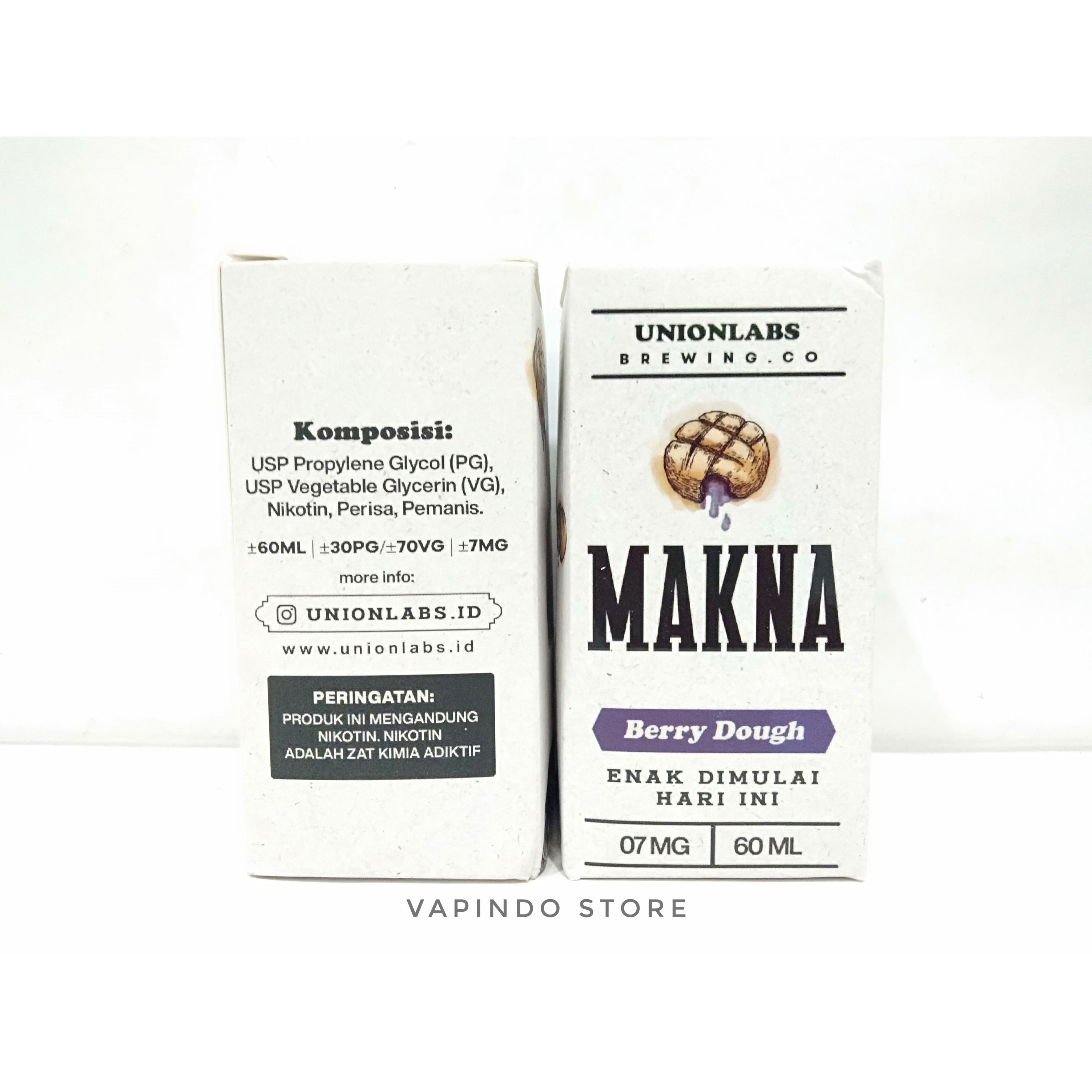 NIC 7MG MAKNA BERRY DOUGH 60ML BY UNIONLABS BREWING CO