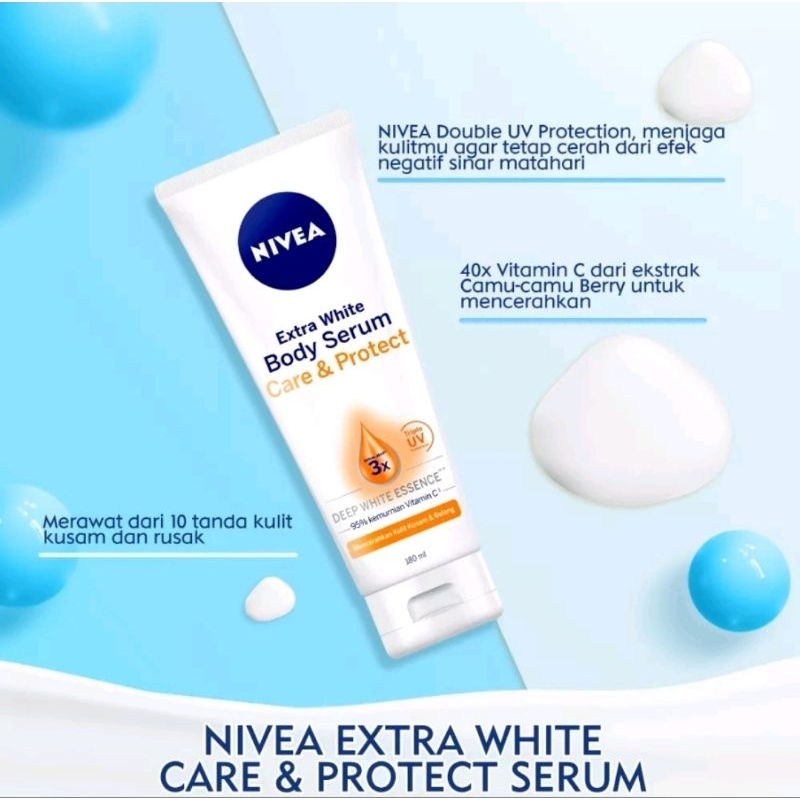 Nivea Extra White Body serum Care &amp; Protect 180ml