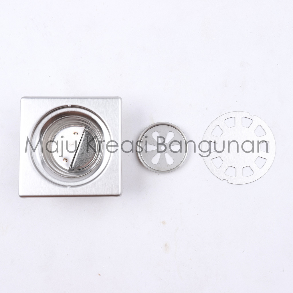 Saringan Got Stainless SOLIGEN Anti Bau Serangga Kecoak Floor Drain Tebal Lantai WC Toilet Kamar Mandi 4 Inch Inci