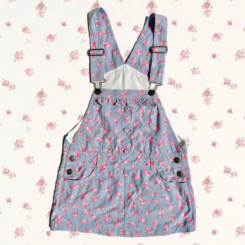 liz lisa skirt jumpsuit floral - vintage mori coquette cottagecore y2k acubi dollet princesscore mil