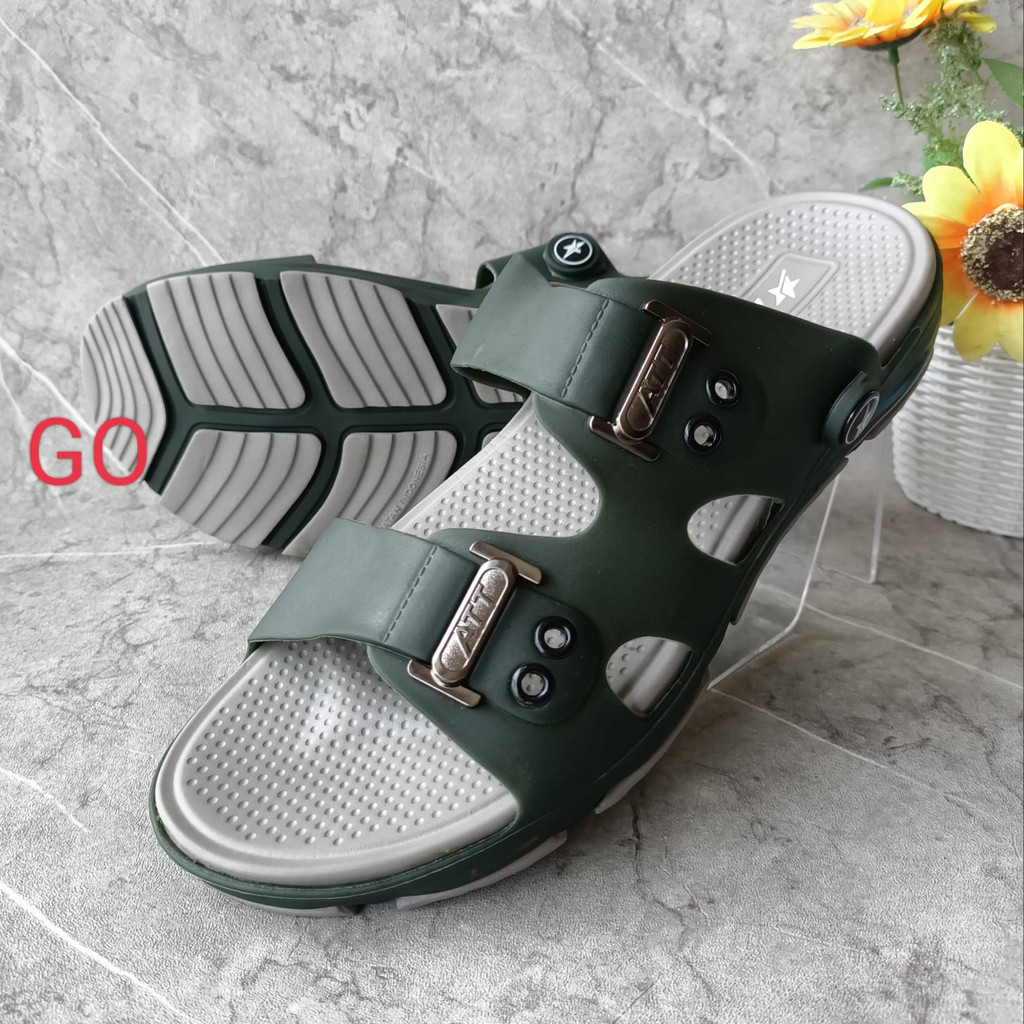 gof ATT SGC 1107 SANDAL PRIA Sandal Selop Santai Bahan Karet Anti Air Nyaman Dipakai