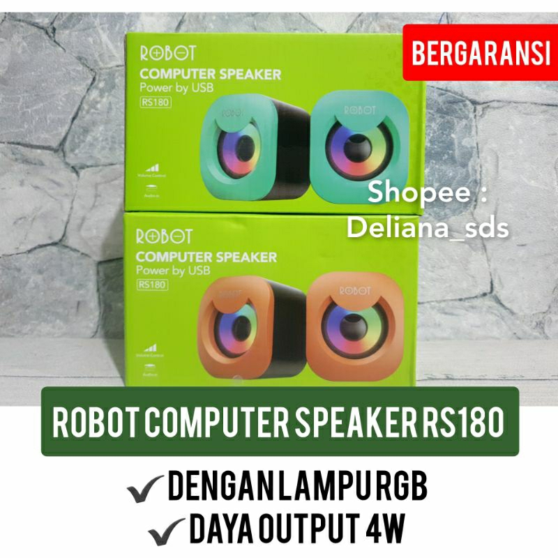 Robot Computer Speaker RS180 Garansi Resmi 1 Tahun Speaker Robot RS180 Speaker Laptop Robot RS180 Ro