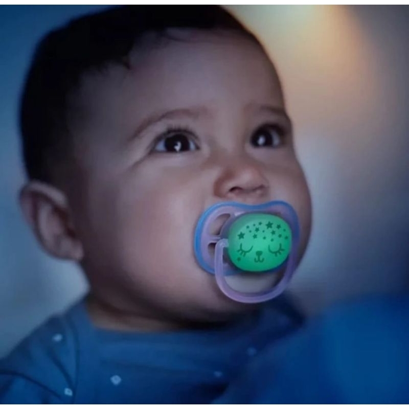 Philips Avent Ultra Air Pacifier With Glow In The Dark isi 2PCS