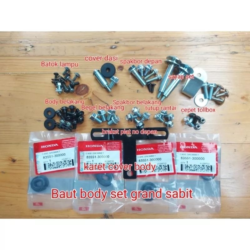 Baut Cover Body Fullset  Astrea Grand Sabit Legenda impressa