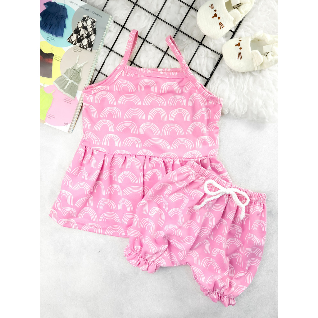 SETELAN SINGLET ANAK PEREMPUAN MORA PREMIUM