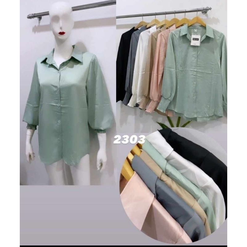 Kemeja Silky Import L30